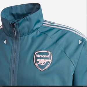 Arsenal FC x Adidas Anthem Track Jacket with Pink Accents